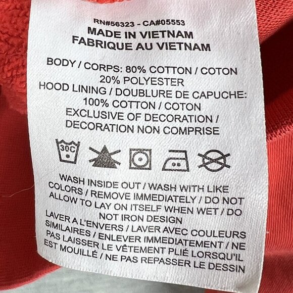 Nike Air Womens M Crimson Tracksuit Cropped Hoodie Joggers Athletic Lounge Set - Picture 15 of 16